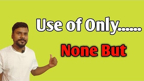 Use of Only....... None but #english #educational #englishspeaking #englishclass #2023 #video