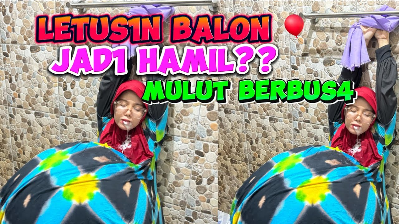 LETUS1N BAL0N JAd1 HAMIL ⁉️MULUT BERBUS4 🫧 SELANG AJAIB HAM1L D1BIUS DIKaMAR MANdI pingsan😷|AANANB1N