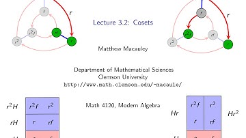 Visual Group Theory, Lecture 3.2: Cosets