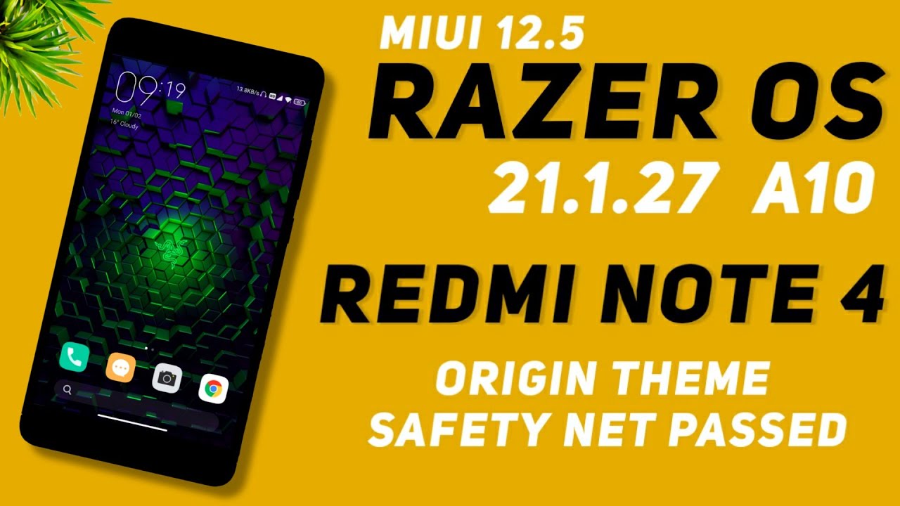 Miui Razer Mod MIUI 12.5 Razer OS 21.1.27 For Redmi Note 4 | Android 10 | Origin Theme ...