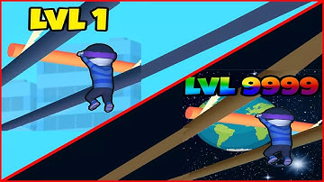 Roof Rails - gameplay walkthrough all levels (iOS,Android)new satisfying mobile game freeplay update