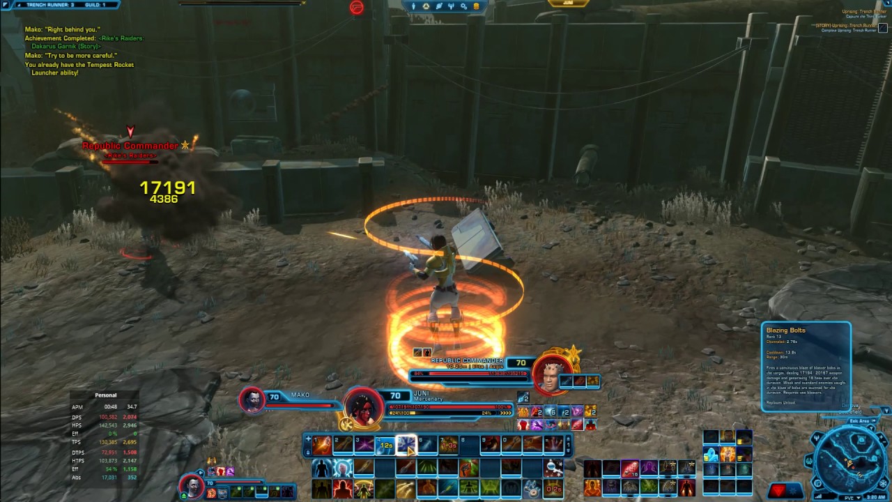 SWTOR 5.1 Uprisings Trench Runner (solo/merc)