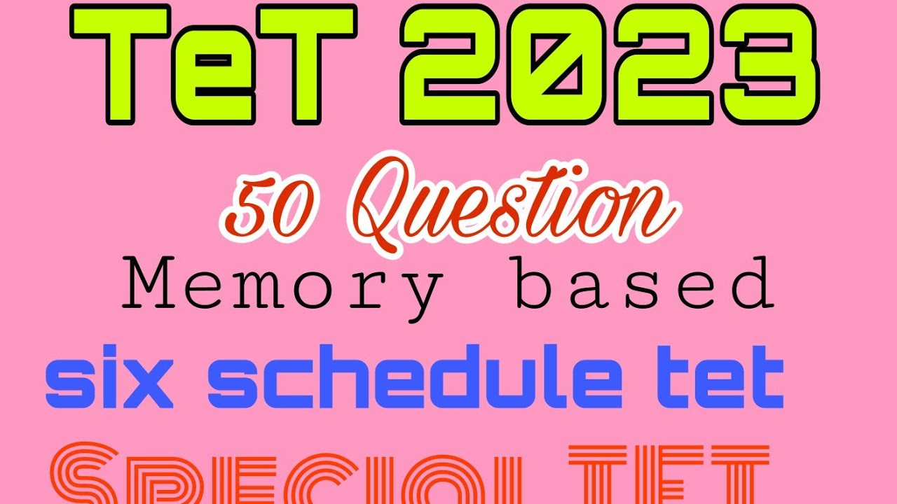 Tet 2023# Six schedule tet 