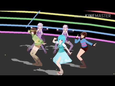 【スマホmmdコラボ】3人でおちゃめ機能(2人はモリステ！)