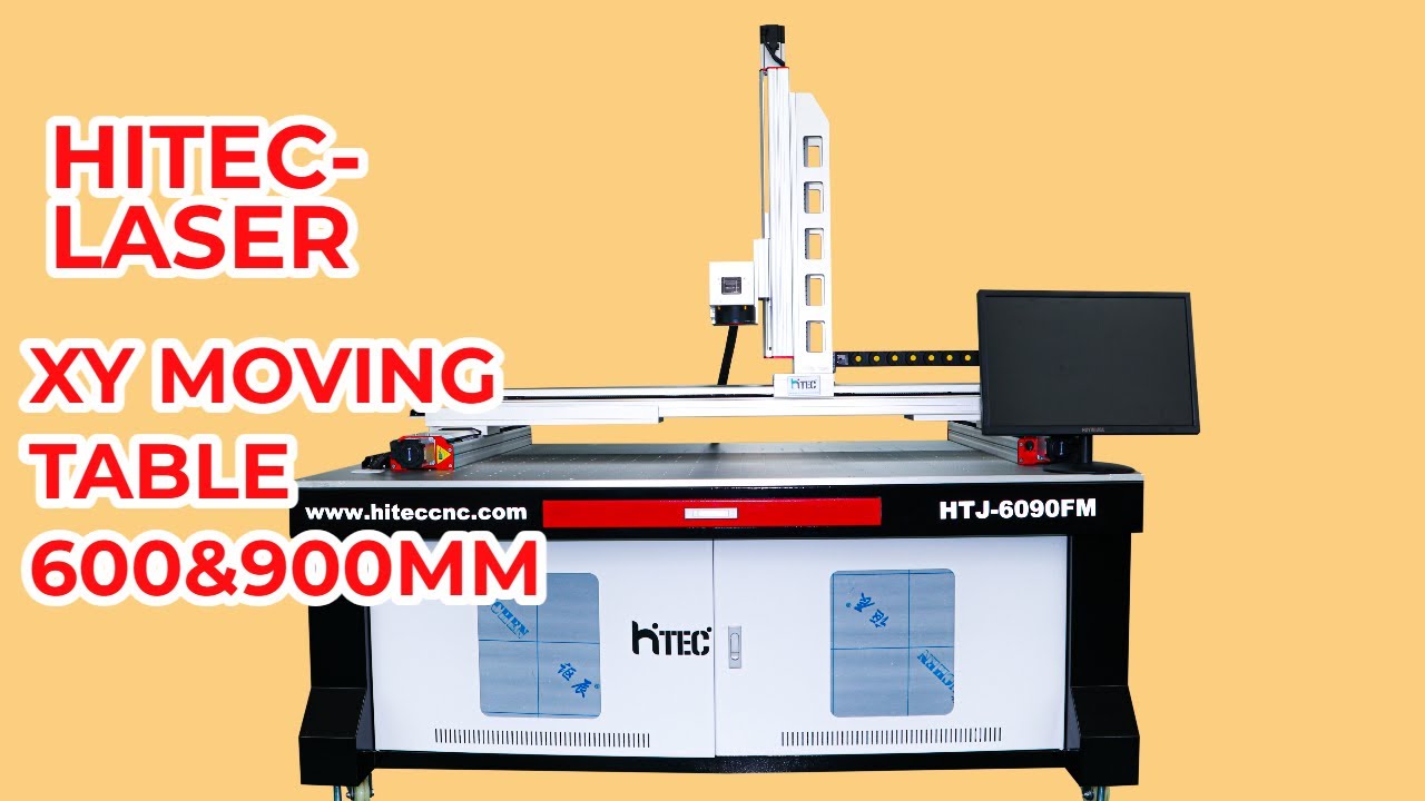 Fiber laser marking machine x y moving table 600&900mm - YouTube