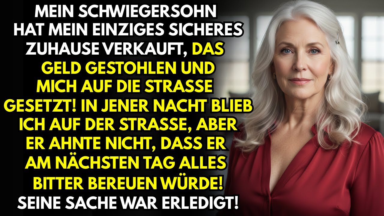 Mein Schwiegersohn verkaufte mein Haus, kassierte das Geld – und warf mich auf die Straße!