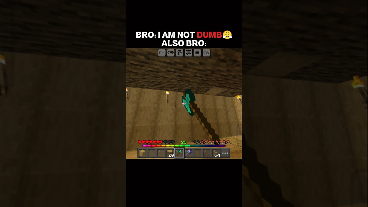 BRO I AM NOT DUMB 😤ALSO BRO: #shorts #short #feed #shortfeed #minecraft #minecraftshorts