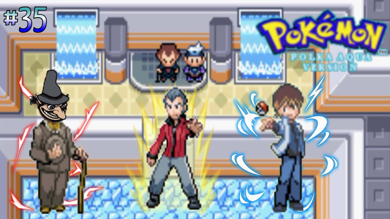 Pokémon POLKA AQUA 'Randomizer Nuzlocke' (no commentary) I #35 - GYM REMATCHES Rumpelstiltskin + Dad