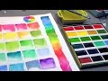 KURETAKE Gansai Tambi Water Colours Set REVIEW & DEMO