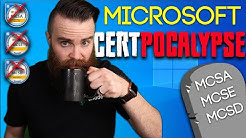 GOODBYE Microsoft certifications!! (killing off the MCSA, MCSE, MCSD)