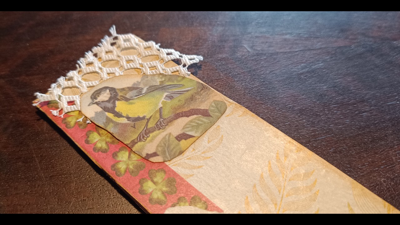 Targeta acordió per escriure. Junk journal