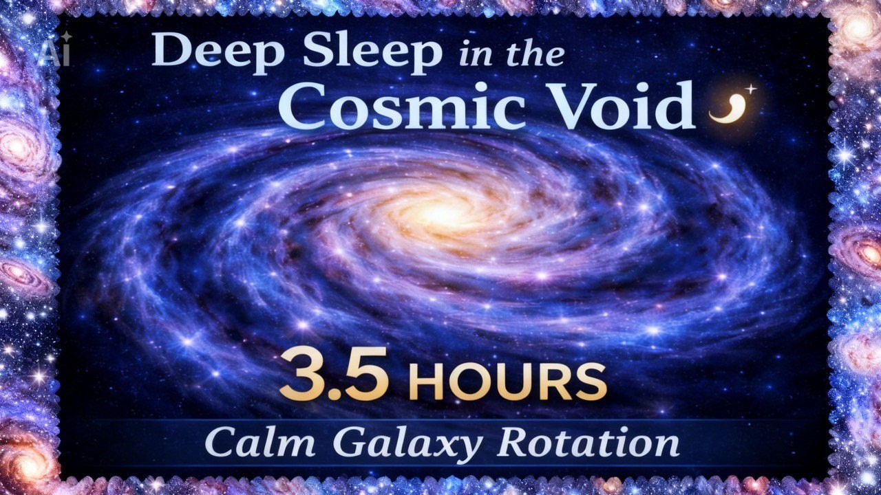 Deep Sleep in the Cosmic Void 🌌3.5 Hours of Calm Galaxy Rotation