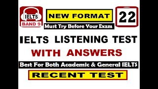 IELTS LISTENING PRACTICE TEST 2021 WITH ANSWERS I TEST 22