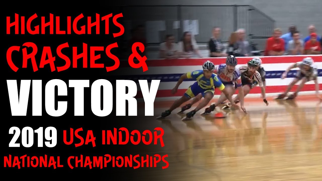 Inline Speed Skating Highlights, Crashes & Victory At 2019 US Indoor