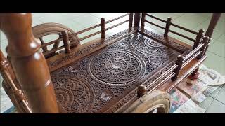 Restoring Antique Wheeled Tea Table