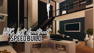Bloxburg | NYC Loft Apartment Speed build