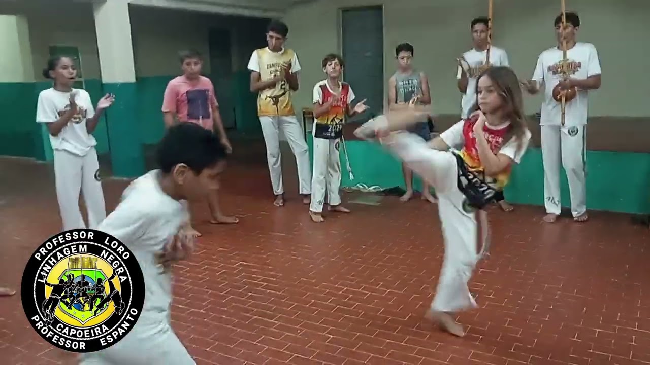 Linhagem Negra Capoeira de Jucás roda fim de treino