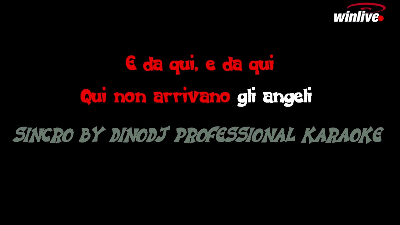 VASCO ROSSI GLI ANGELI KARAOKE YouTube VASCO ROSSI GLI ANGELI KARAOKE YouTube