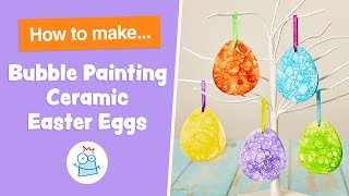 How to make Bubble Painted Ceramic Eggs | Baker Ross