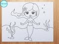 Drawings Easy For Kids Mermaid : How To Draw Mermaid Step By Step Tutorial For Kids Youtube - 6.draw the dolphin's body, including its mouth, fin and tail.