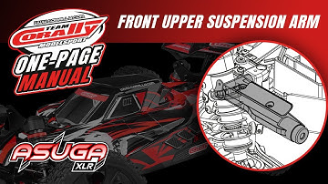 ASUGA XLR - One-Page Manual - Front Upper Suspension Arm