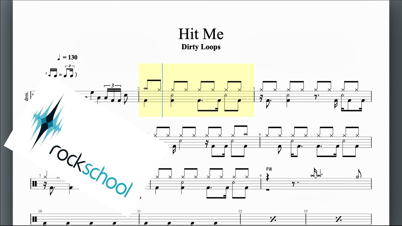 Hit Me Rockschool Grade 8 Drums