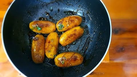 Chuối sáp kho tiêu - món chay - món ăn mùa covid