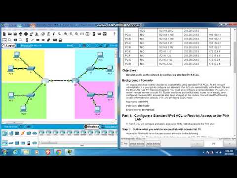 4.1.3.5 Packet Tracer - Configure Standard IPv4 ACLs - YouTube