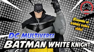 🦇BATMAN WHITE KNIGHT🦇 DC Multiverse Mcfarlane Toys en Español! Espectacular figura🌋