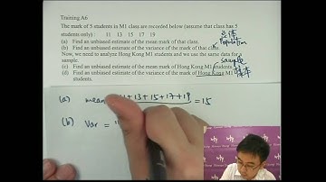 Herman Yeung - DSE M1 - Point & Interval Estimation 點與間距估計 Training A6