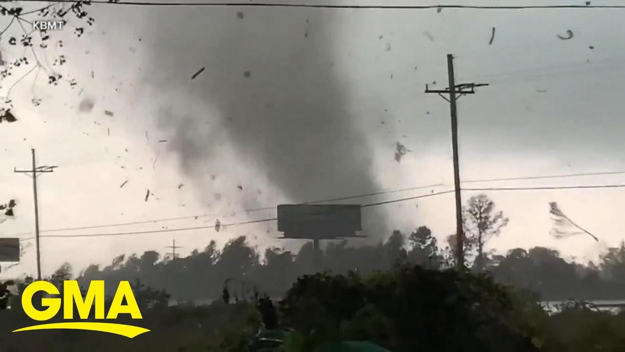 Storm brings tornado and flood threats to South l GMA - YouTube