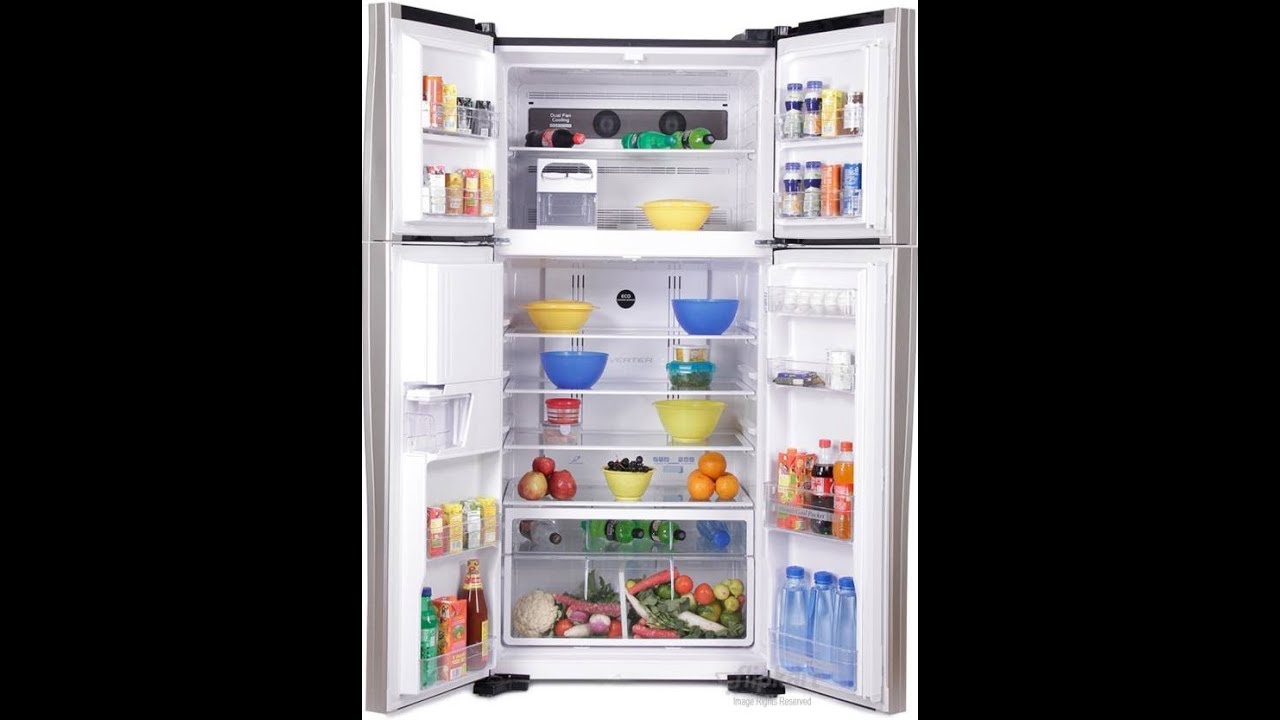 Hitachi 586 L Frost Free Triple Door Refrigerator YouTube