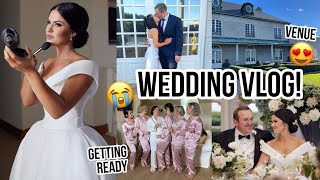 OUR WEDDING DAY! REHEARSAL DINNER, THE MORNING OF, GETTING READY & BEHIND THE SCENES!!