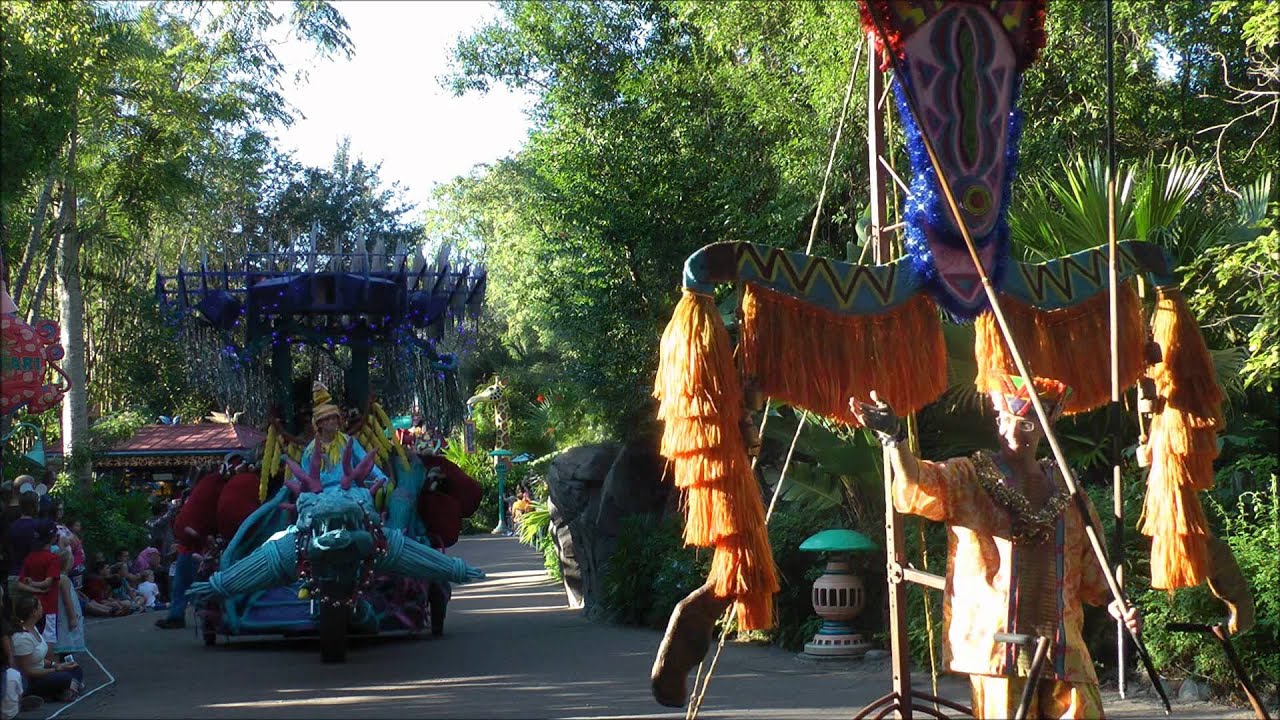 Mickey's Jingle Jungle Parade, Animal Kingdom, Walt Disney World (HD