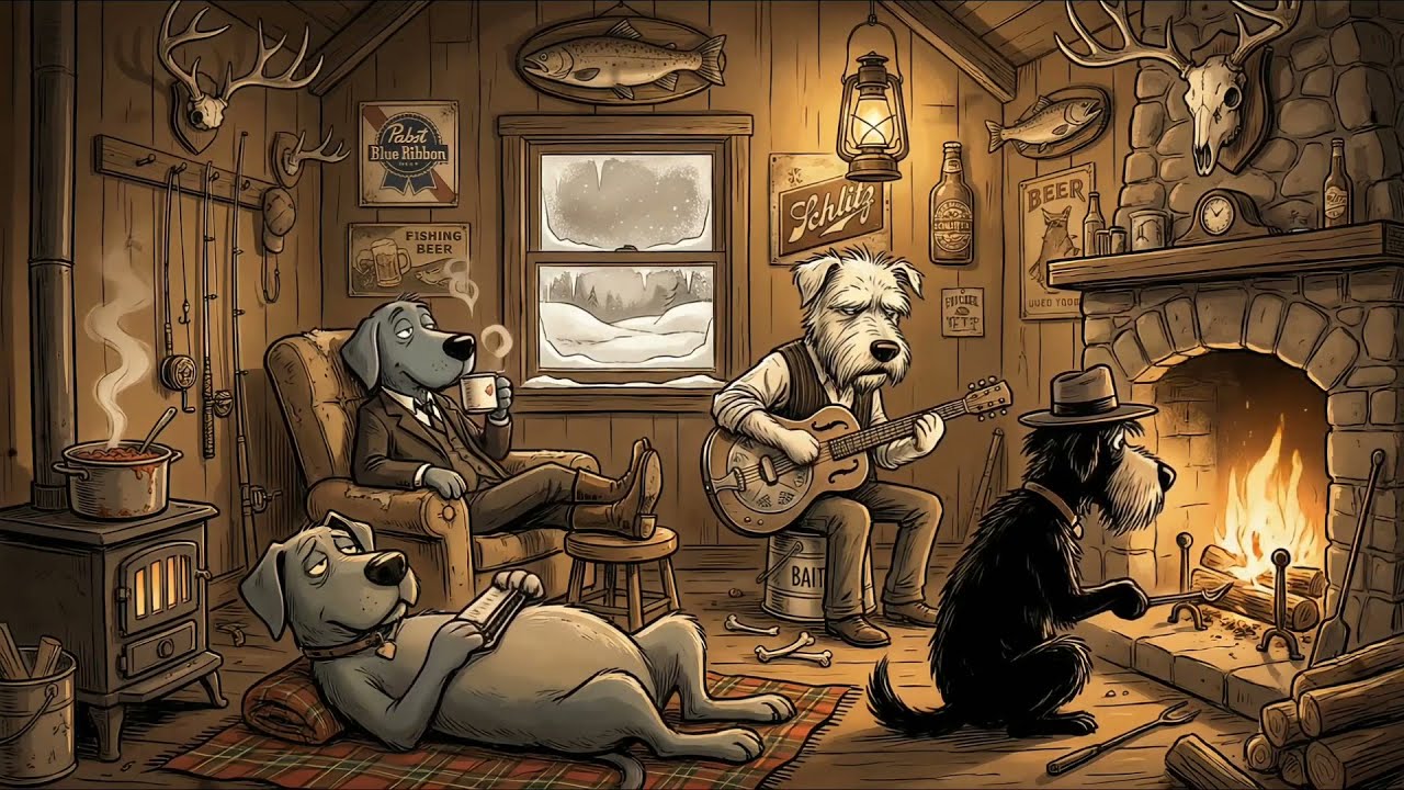 Electric Hill Blues Guitar | Warm Overdrive for Winter Relaxation & Work