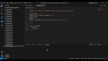 🐍 Python - Ejemplo22: While para imprimir lista de números deseada