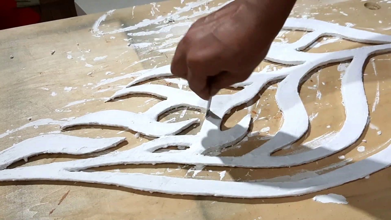 How To Make Artificial Leaf with white cement and cardboard