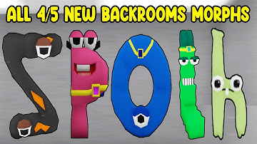 UPDATE - How To Find ALL 4/5 NEW BACKROOMS MORPHS in Find The Backrooms Morphs