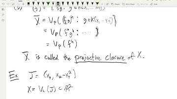 Projective Varieties, video 3
