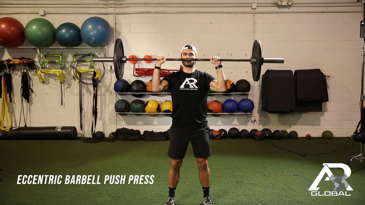 Eccentric Barbell Push Press YouTube