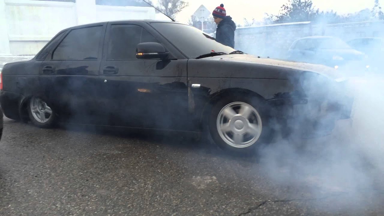 Приора дымит на холодную - 80 фото