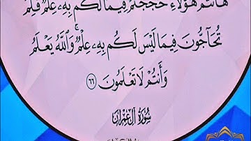 ‼️@احكام التجويد العملي للآية(66)٣سورة آل عمران مع بيان وتنبيهات علي كثير من الاحكام ‼️