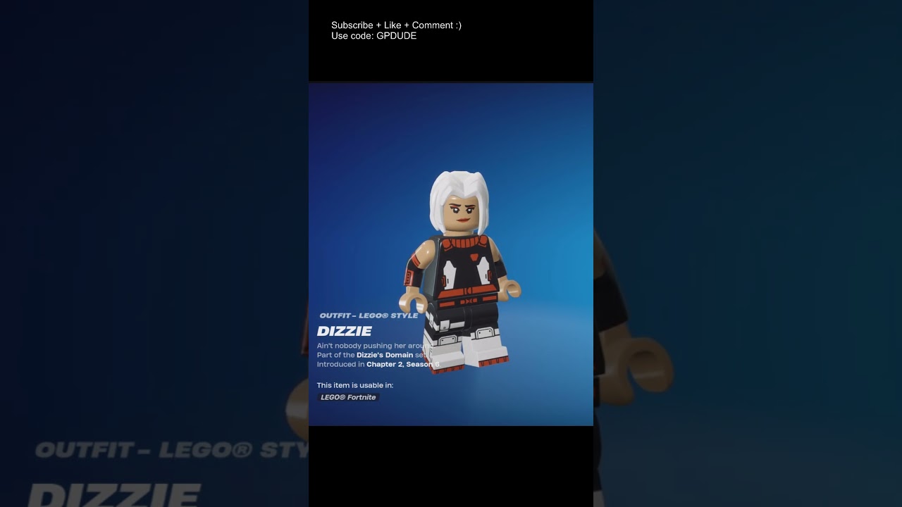 Most used skin - LEGO Dizzie