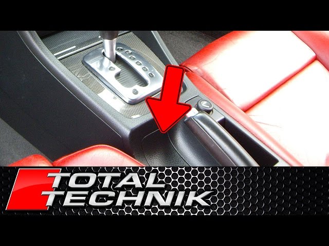 How to Remove Centre Console Handbrake Insert - Audi A4 S4 RS4