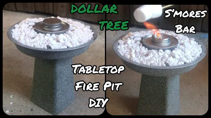 Dollar Tree tabletop  fire pit diy | indoor or outdoor | s’mores bar idea | super easy to make