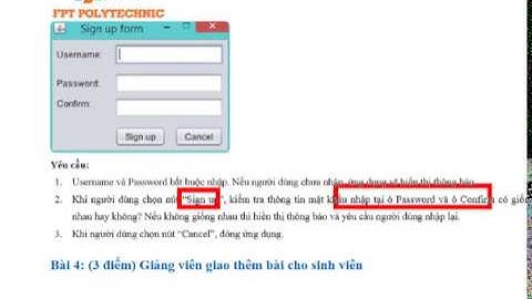 Hướng dẫn viết chương trình Sign Up java Swing