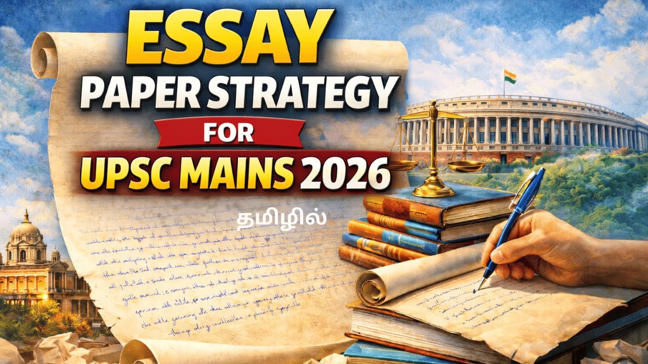 UPSC Mains 2026: Essay Paper-ல் 140+ எடுப்பது எப்படி? | Syllabus, Trends & Strategy in Tamil