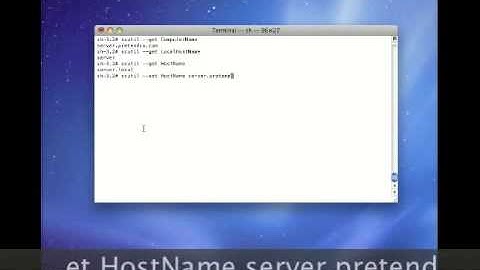 Using scutil in Snow Leopard