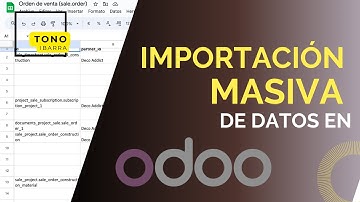 Importa masivamente tus datos en Odoo PROFESIONAL