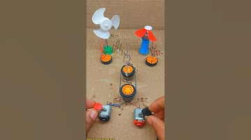 switch machine mini dc motor fan  #tech #project #motor #experimnent